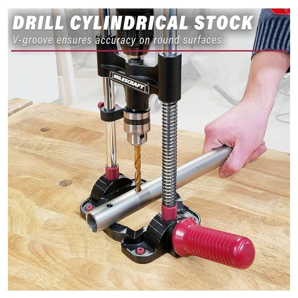 Milescraft 1318 DrillMate Portable Drill Press Guide with 3/8 inch Keyed Chuck - Picture 6 of 8